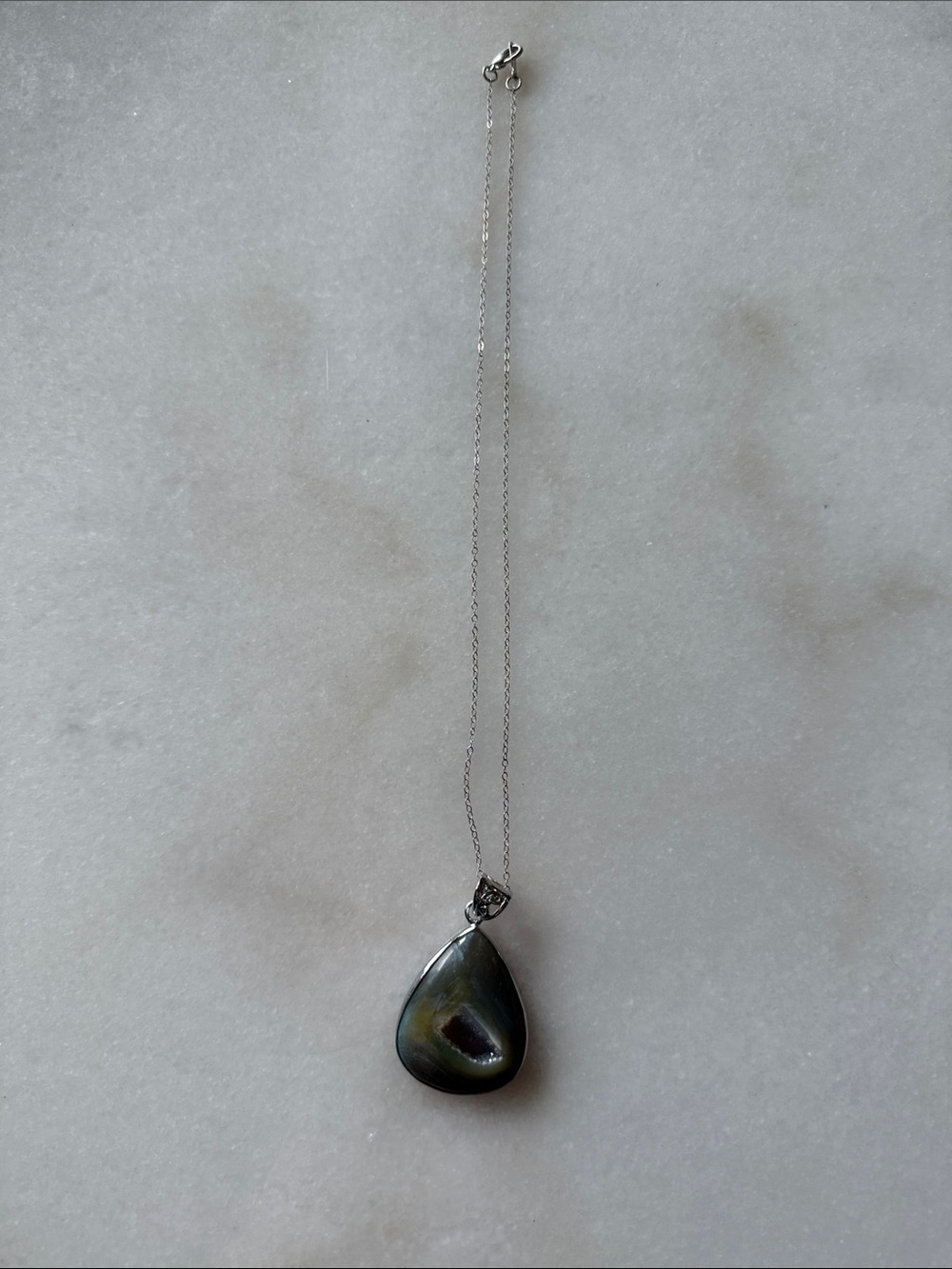 Druzy Pendant Necklace